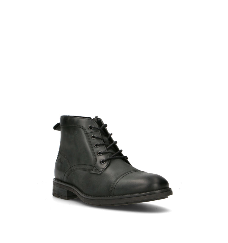 CLARKS ESSENTIALS EMMET ZIP Polacco uomo nero in pelle