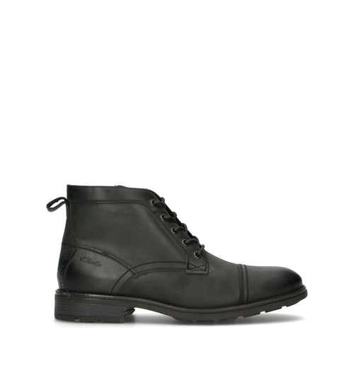 CLARKS ESSENTIALS EMMET ZIP Polacco uomo nero in pelle