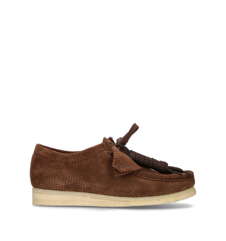CLARKS ORIGINALS WALLABEE Mocassino uomo marrone in suede
