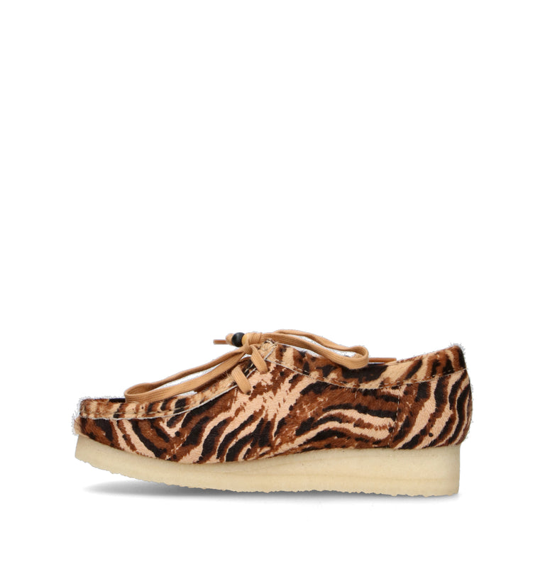 CLARKS ORIGINALS WALLABEE Mocassino donna marrone in cavallino