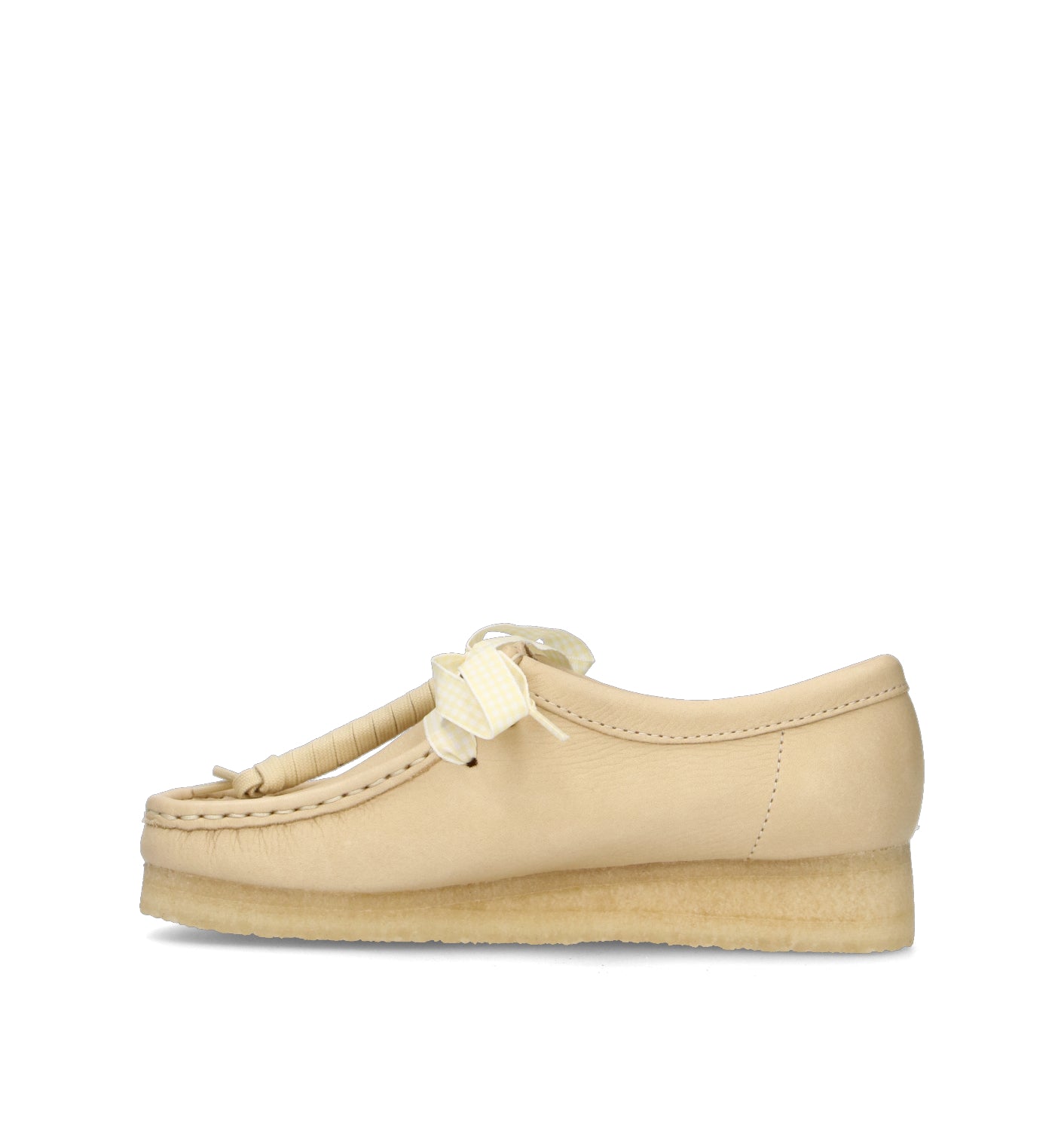 CLARKS ORIGINALS WALLABEE Mocassino donna paglierino in pelle