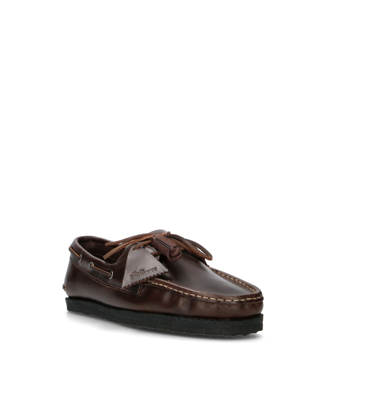 CLARKS ORIGINALS GODNEY BOAT Scarpa barca uomo marrone in pelle