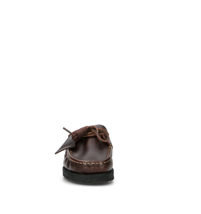 CLARKS ORIGINALS GODNEY BOAT Scarpa barca uomo marrone in pelle