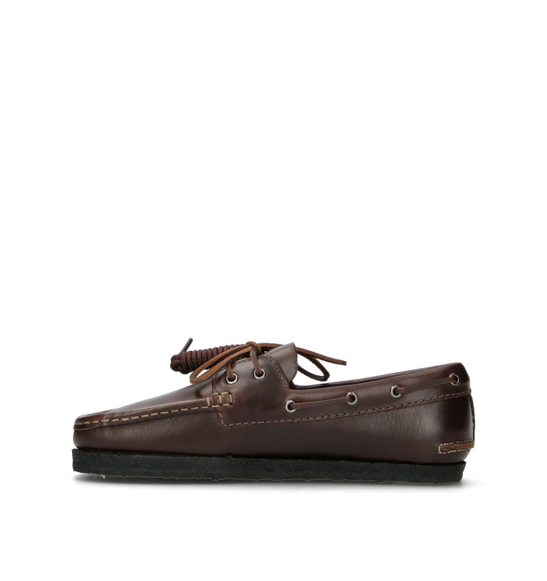 CLARKS ORIGINALS GODNEY BOAT Scarpa barca uomo marrone in pelle