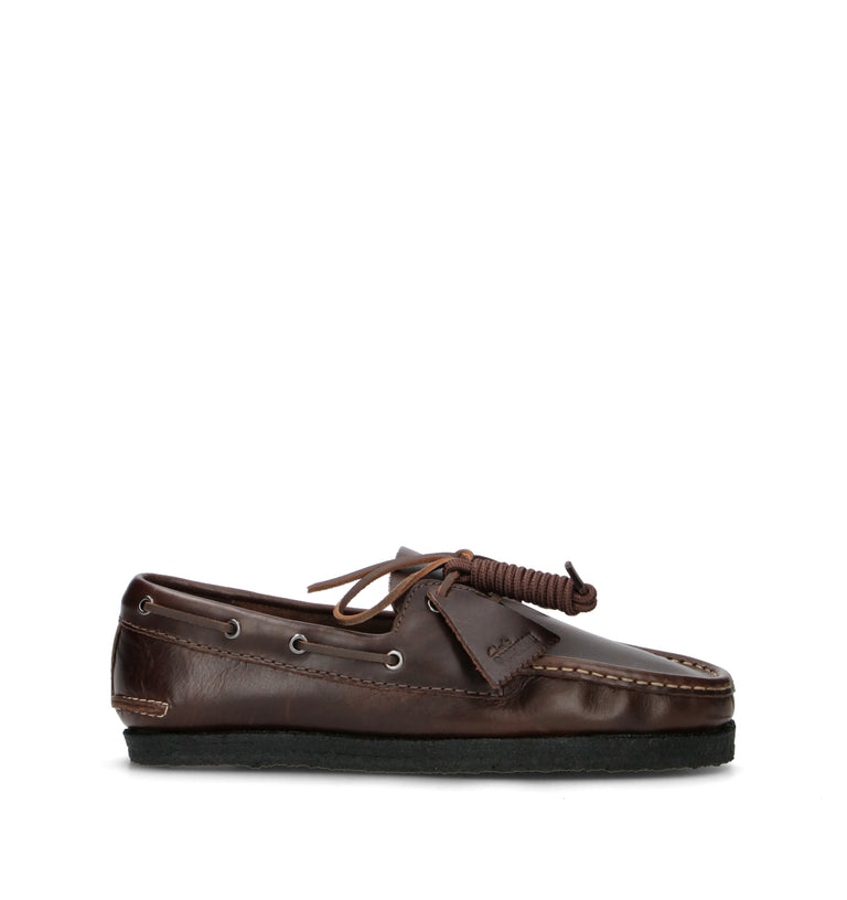 CLARKS ORIGINALS GODNEY BOAT Scarpa barca uomo marrone in pelle