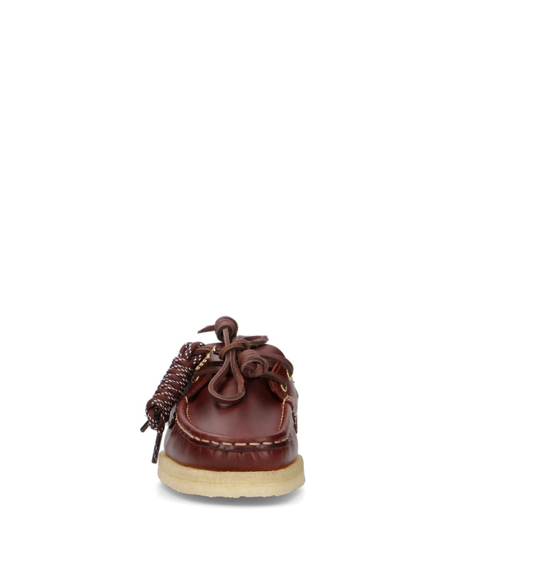 CLARKS ORIGINALS GODNEY BOAT Scarpa barca donna marrone in pelle