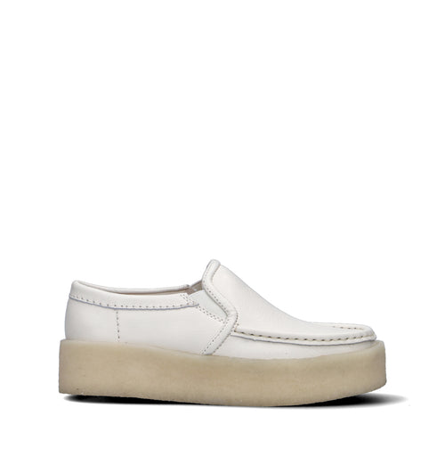 CLARKS ORIGINALS WALLA CUP SLIP Mocassino donna bianco in pelle