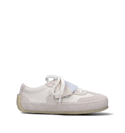 CLARKS ORIGINALS TOR LOW Sneaker donna bianca in suede