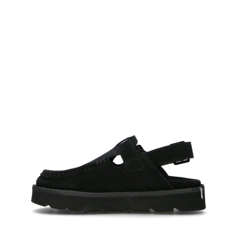 CLARKS ORIGINALS MEARE EASY Sabot donna nera in suede
