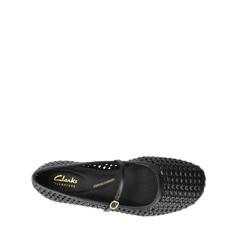 CLARKS CORE LIVIA SKY Ballerina donna nera in pelle