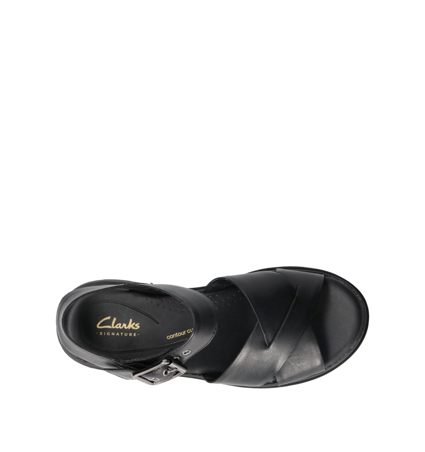 CLARKS CORE ORINOCO3 CROSS Sneaker donna nera in pelle