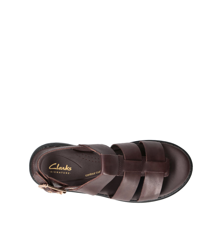 CLARKS CORE ORINOCO3 STRAP Sandalo donna marrone in pelle