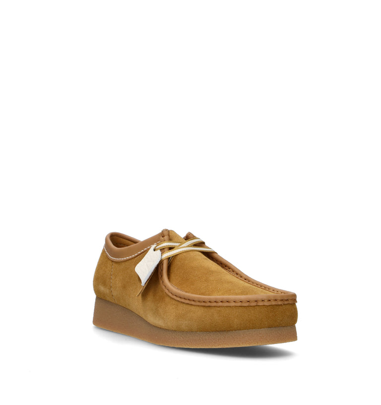 CLARKS EVO WALLABEE Mocassino uomo ocra in suede