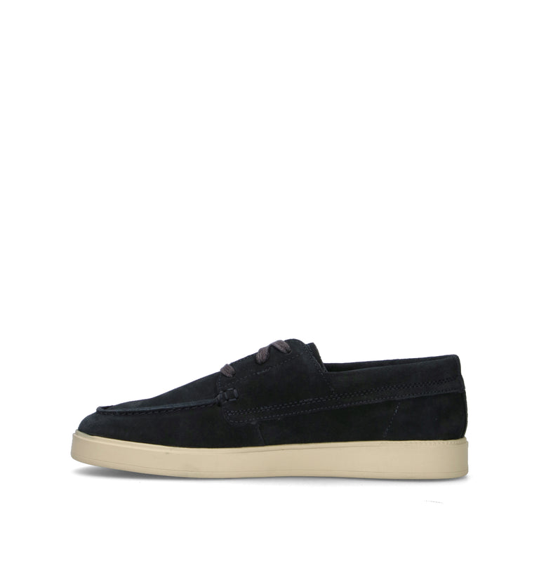CLARKS CORE LOCKFORD BOAT Stringata uomo blu in suede
