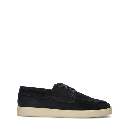 CLARKS CORE LOCKFORD BOAT Stringata uomo blu in suede