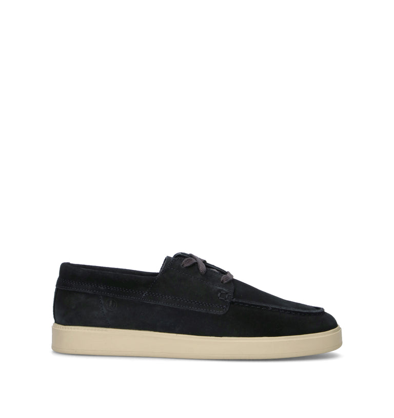 CLARKS CORE LOCKFORD BOAT Stringata uomo blu in suede
