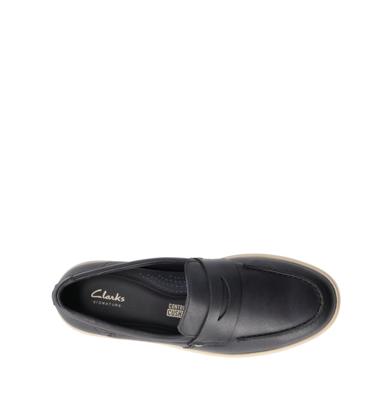 CLARKS CORE LOCKFORD EASY Mocassino uomo blu in pelle