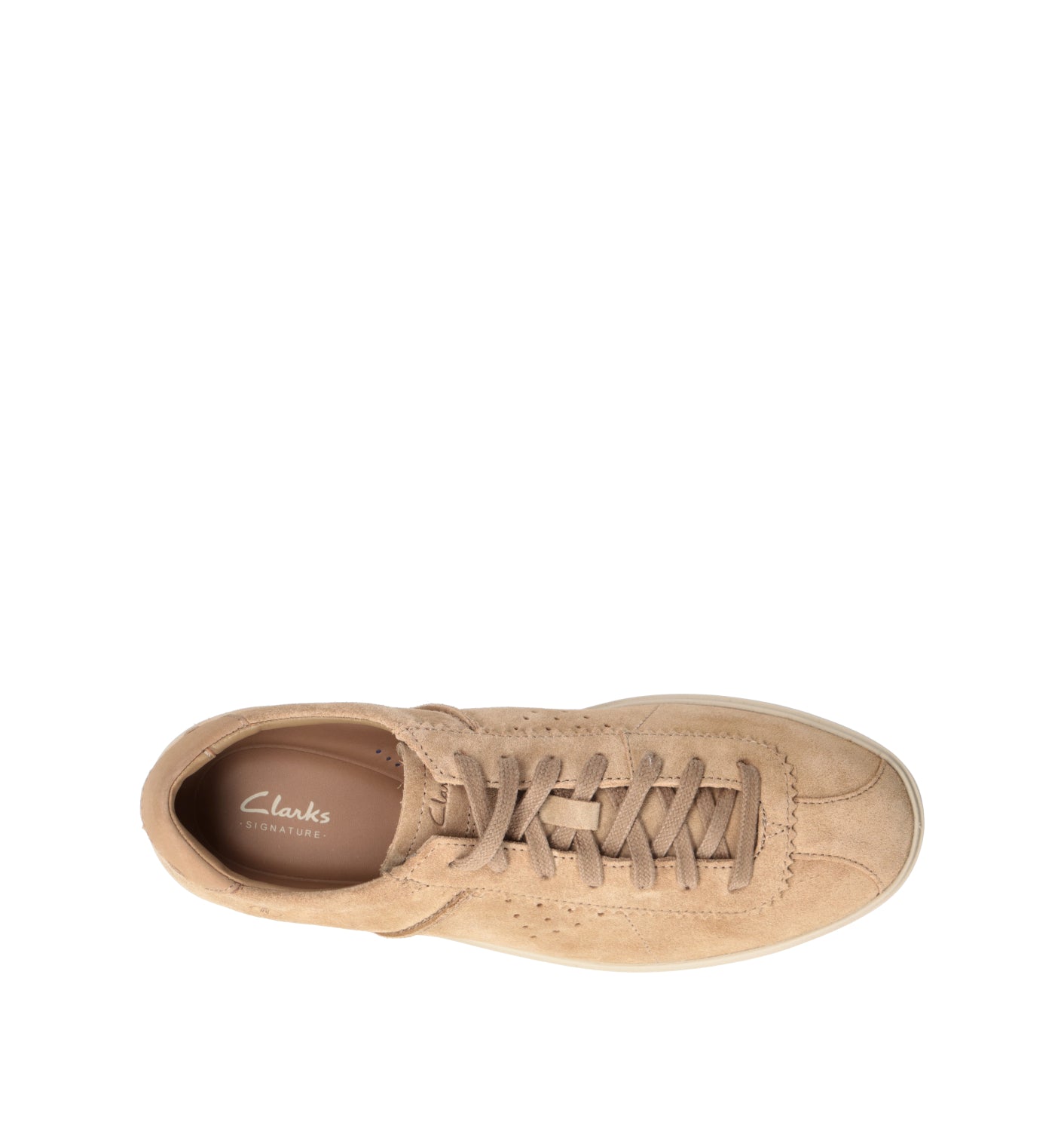 CLARKS CORE LOCKFORD LACE Sneaker uomo beige in suede