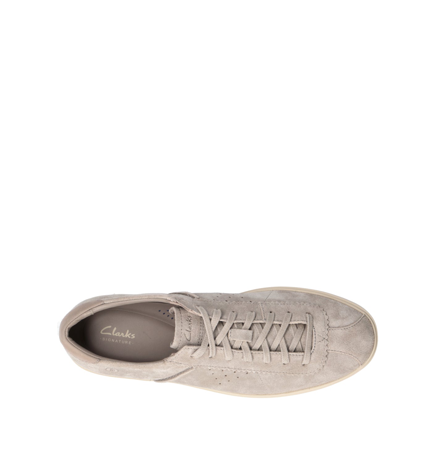 CLARKS CORE LOCKFORD LACE Sneaker uomo grigia in suede