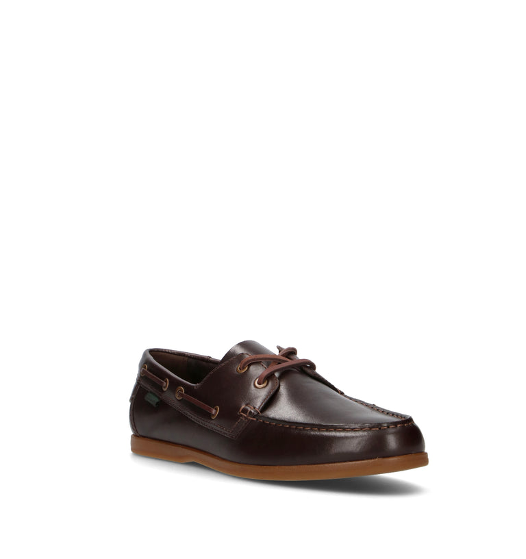 CLARKS CORE CHARMOUTH LACE Scarpa barca uomo marrone in pelle