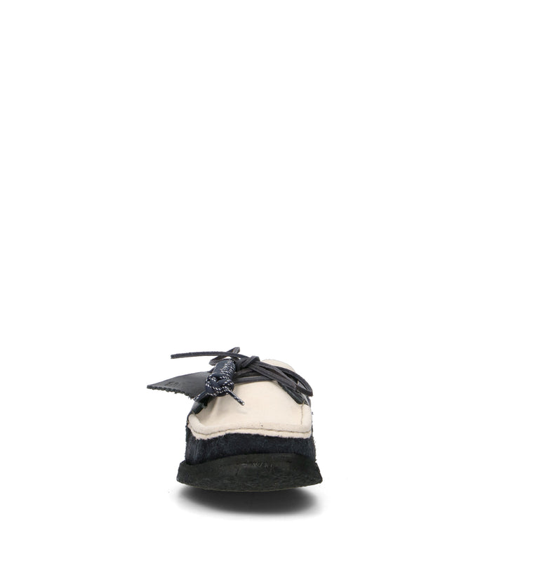 CLARKS ORIGINALS GODNEY BOAT Scarpa barca uomo blu/panna in suede