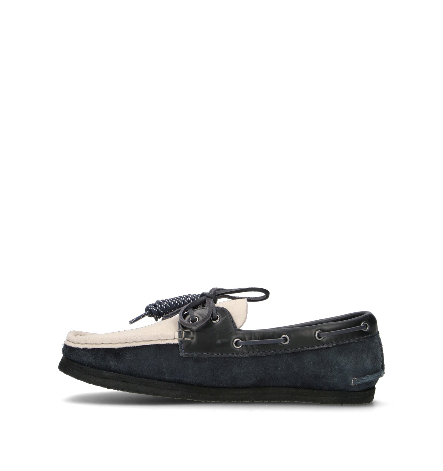 CLARKS ORIGINALS GODNEY BOAT Scarpa barca uomo blu/panna in suede
