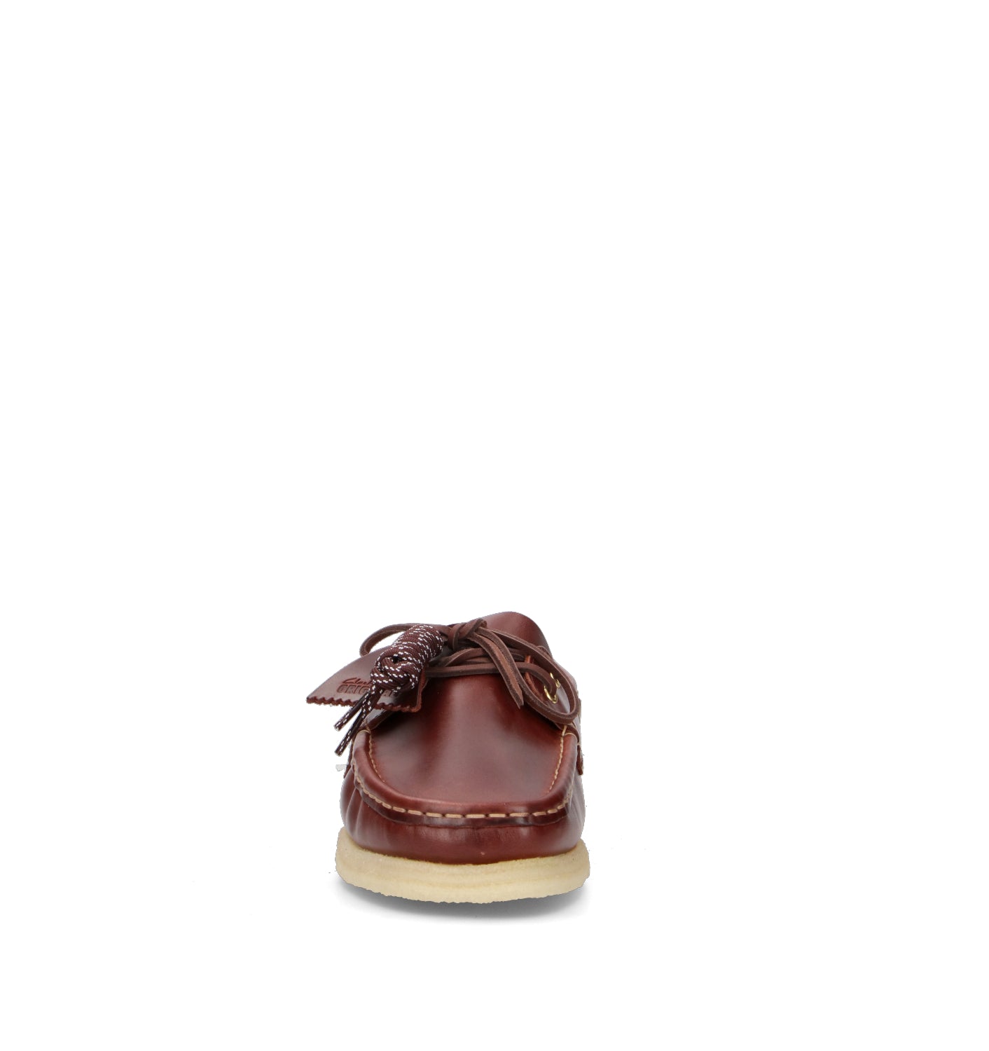 CLARKS ORIGINALS GODNEY BOAT Scarpa barca uomo marrone in pelle