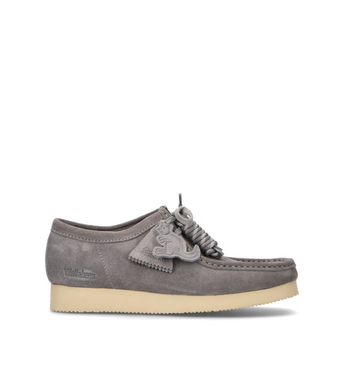 CLARKS ORIGINALS WALLABEE 2604 Mocassino uomo grigia in suede