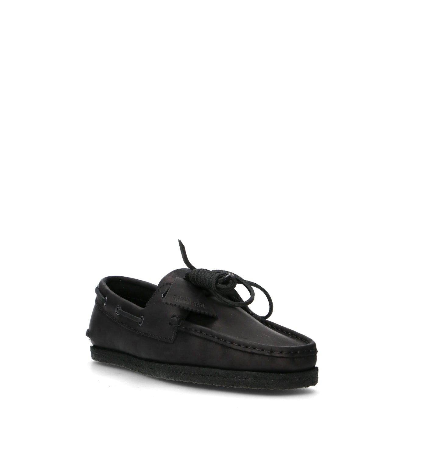 CLARKS ORIGINALS GODNEY BOAT Scarpa barca uomo nera in pelle