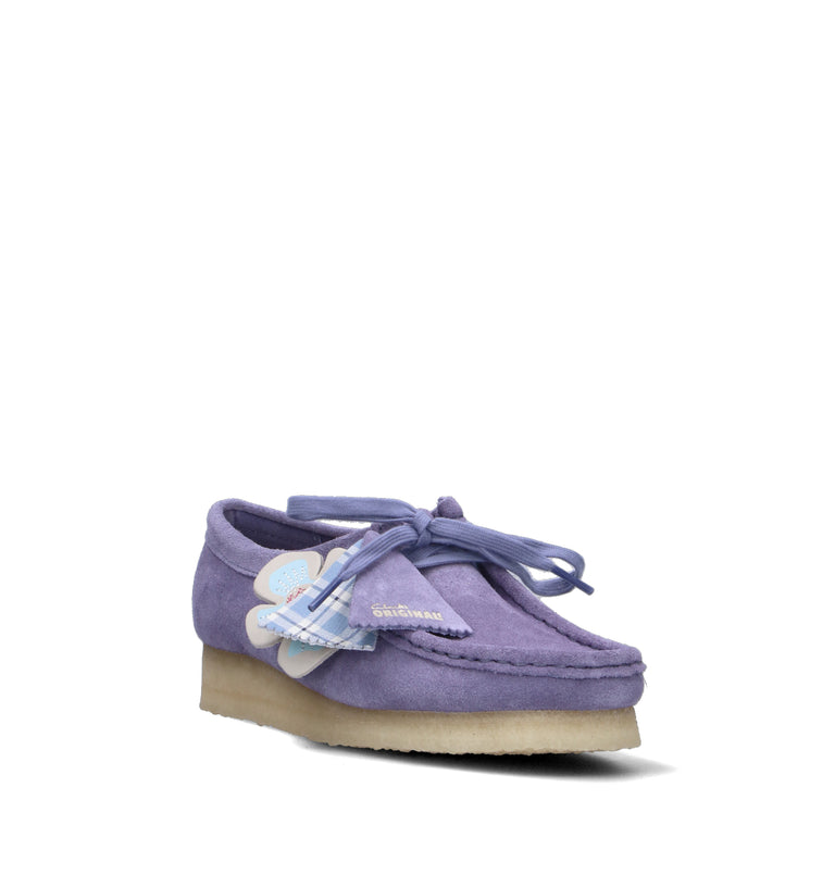 CLARKS ORIGINALS WALLABEE Mocassino donna viola in suede