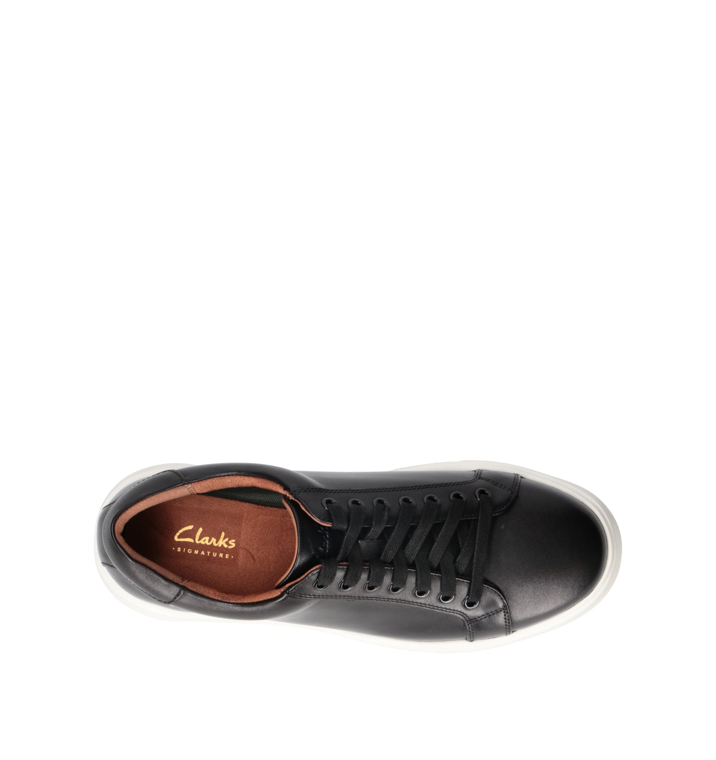 CLARKS CORE GOSWELL TIE Sneaker uomo nera in pelle