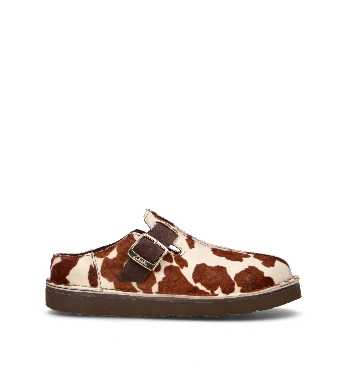 CLARKS CORE SOLSBURY MULE Sabot donna cow in cavallino