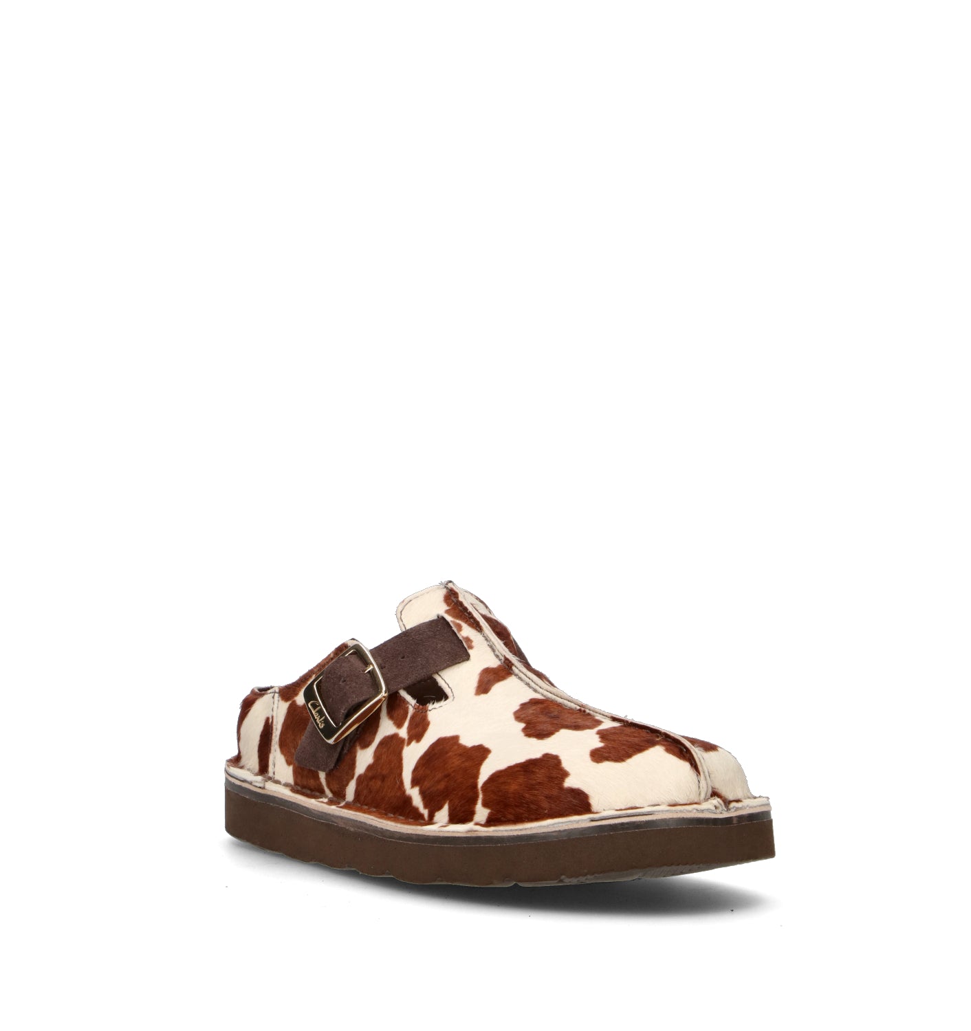 CLARKS CORE SOLSBURY MULE Sabot donna cow in cavallino