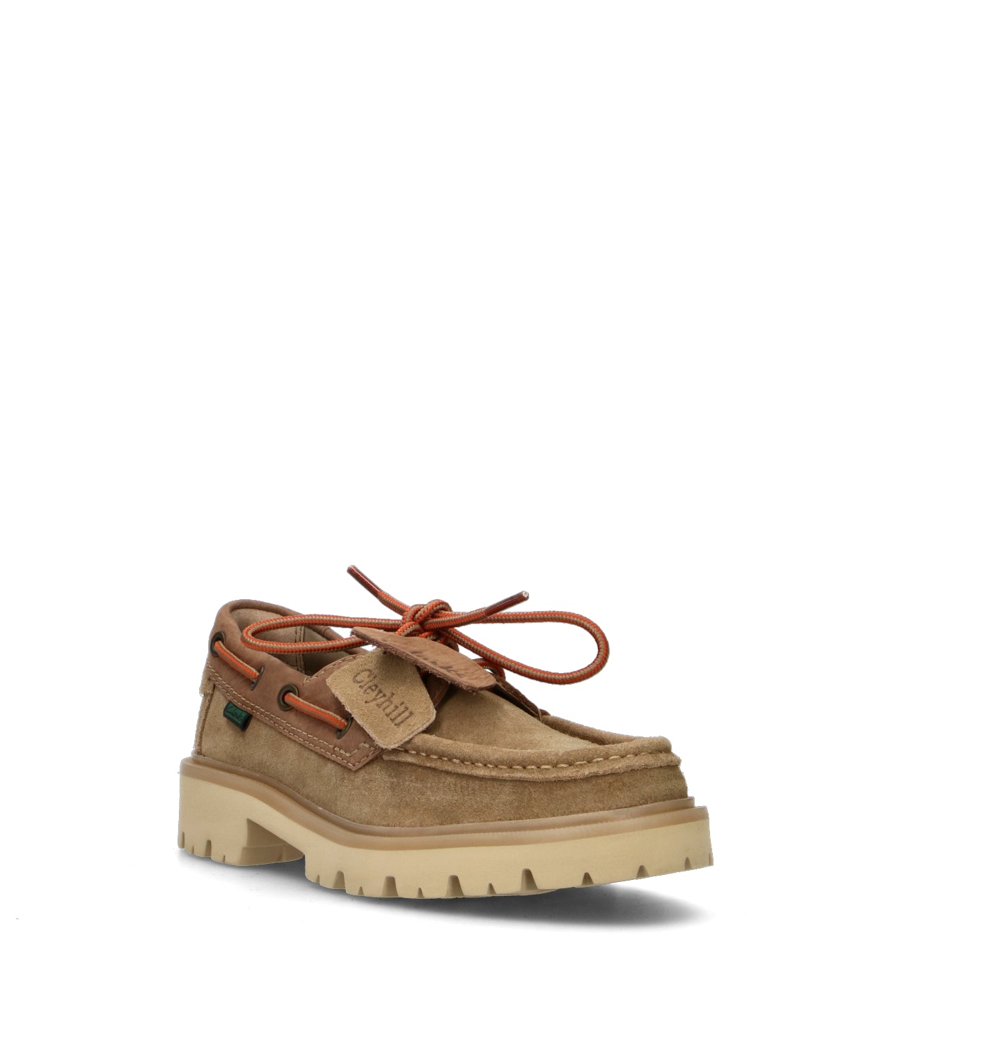 CLARKS CORE CLEYHILL BOAT Scarpa barca donna beige in pelle