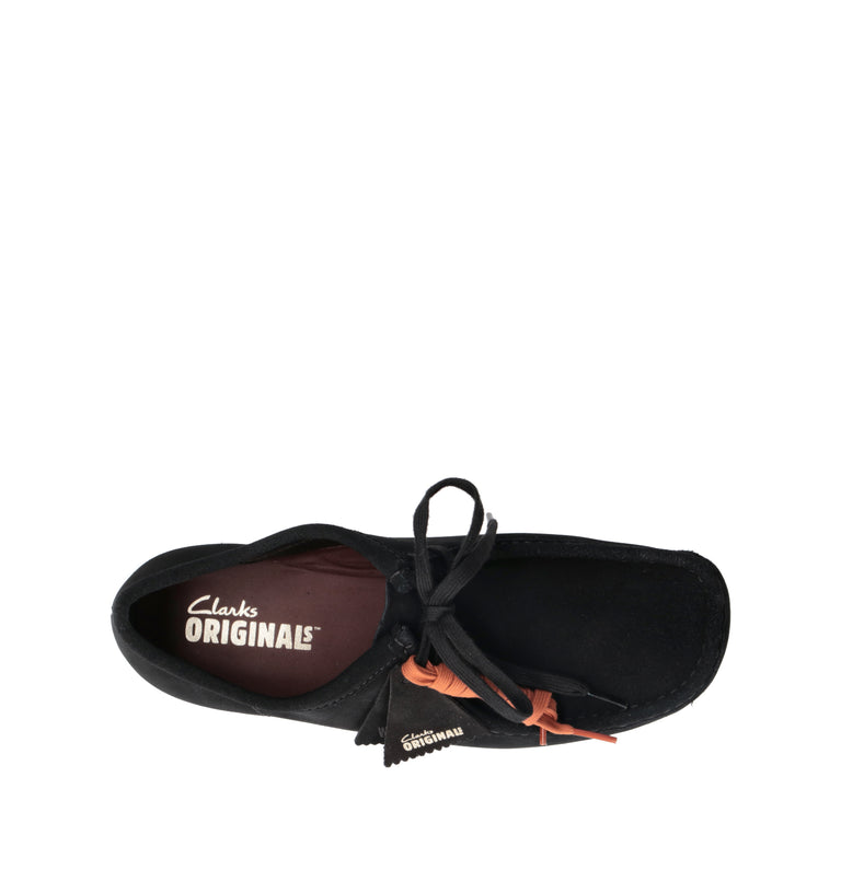 CLARKS ORIGINALS WALLABEE Mocassino uomo nero in suede