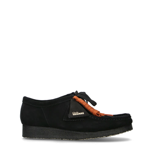 CLARKS ORIGINALS WALLABEE Mocassino uomo nero in suede