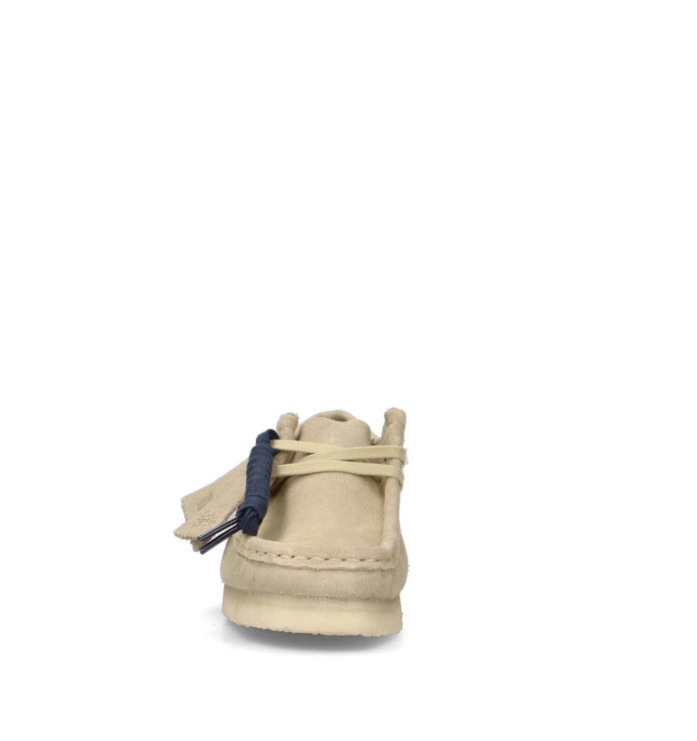 CLARKS ESSENTIALS WALLABEE Mocassino donna beige in suede