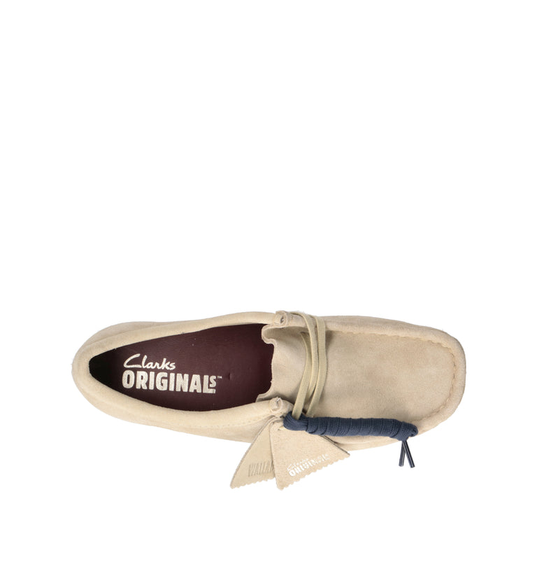 CLARKS ESSENTIALS WALLABEE Mocassino donna beige in suede