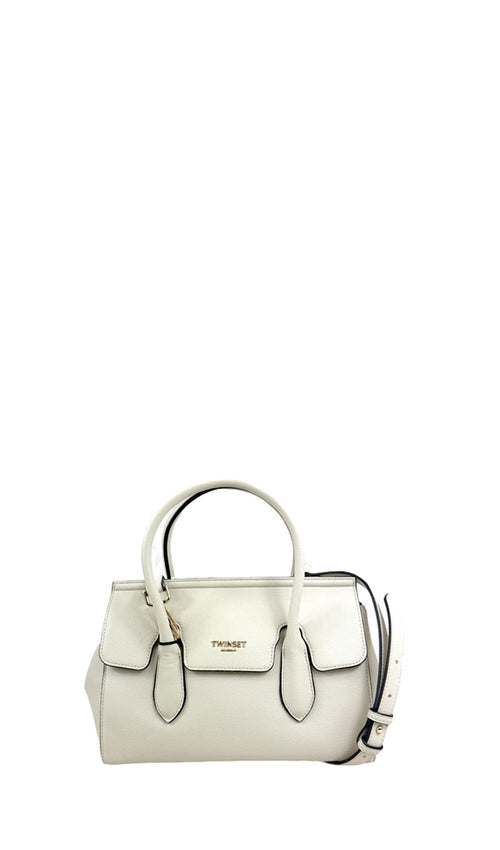 TWIN SET-SIMONA BARBIERI Borsa tracolla donna bianca