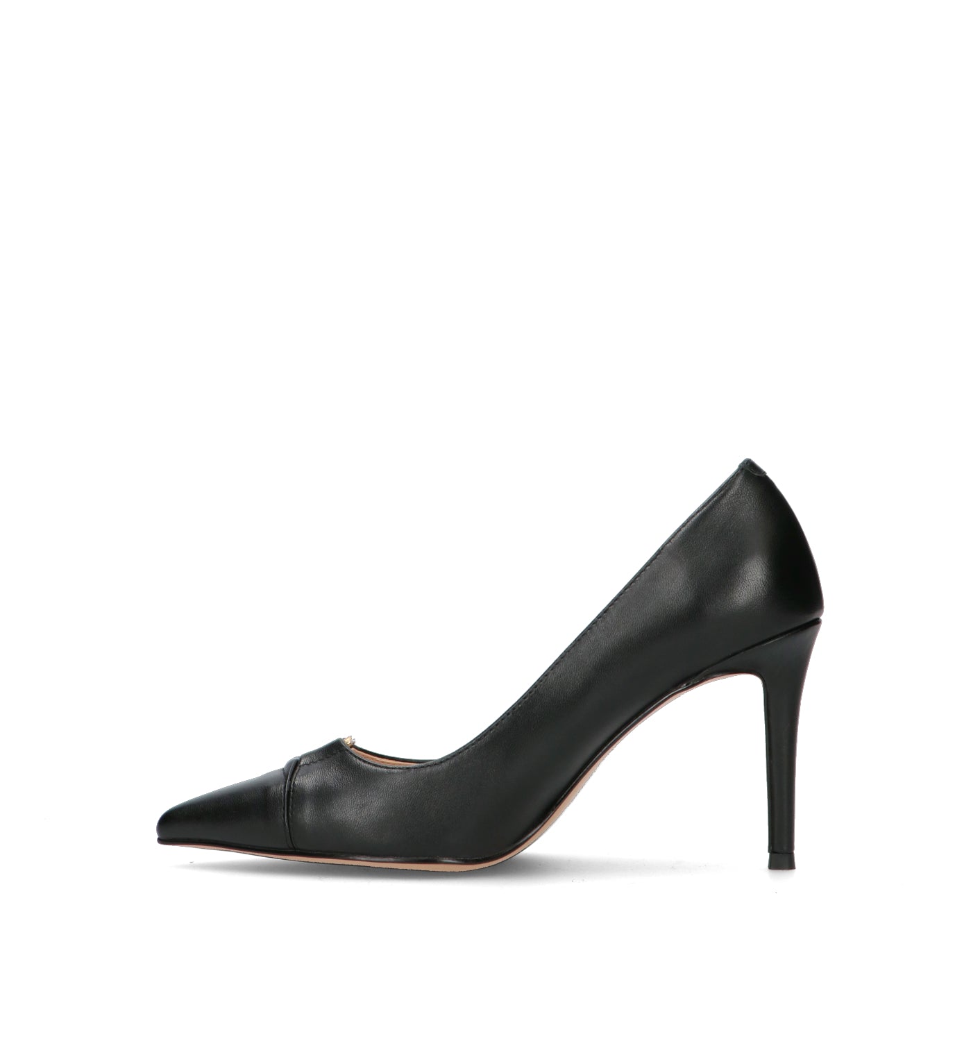 TWIN SET-SIMONA BARBIERI Décolleté donna nero in pelle