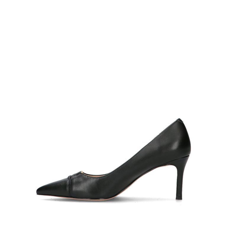 TWIN SET-SIMONA BARBIERI Décolleté donna nero in pelle