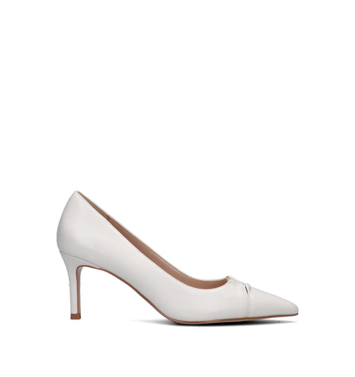 TWIN SET-SIMONA BARBIERI Décolleté donna bianco in pelle