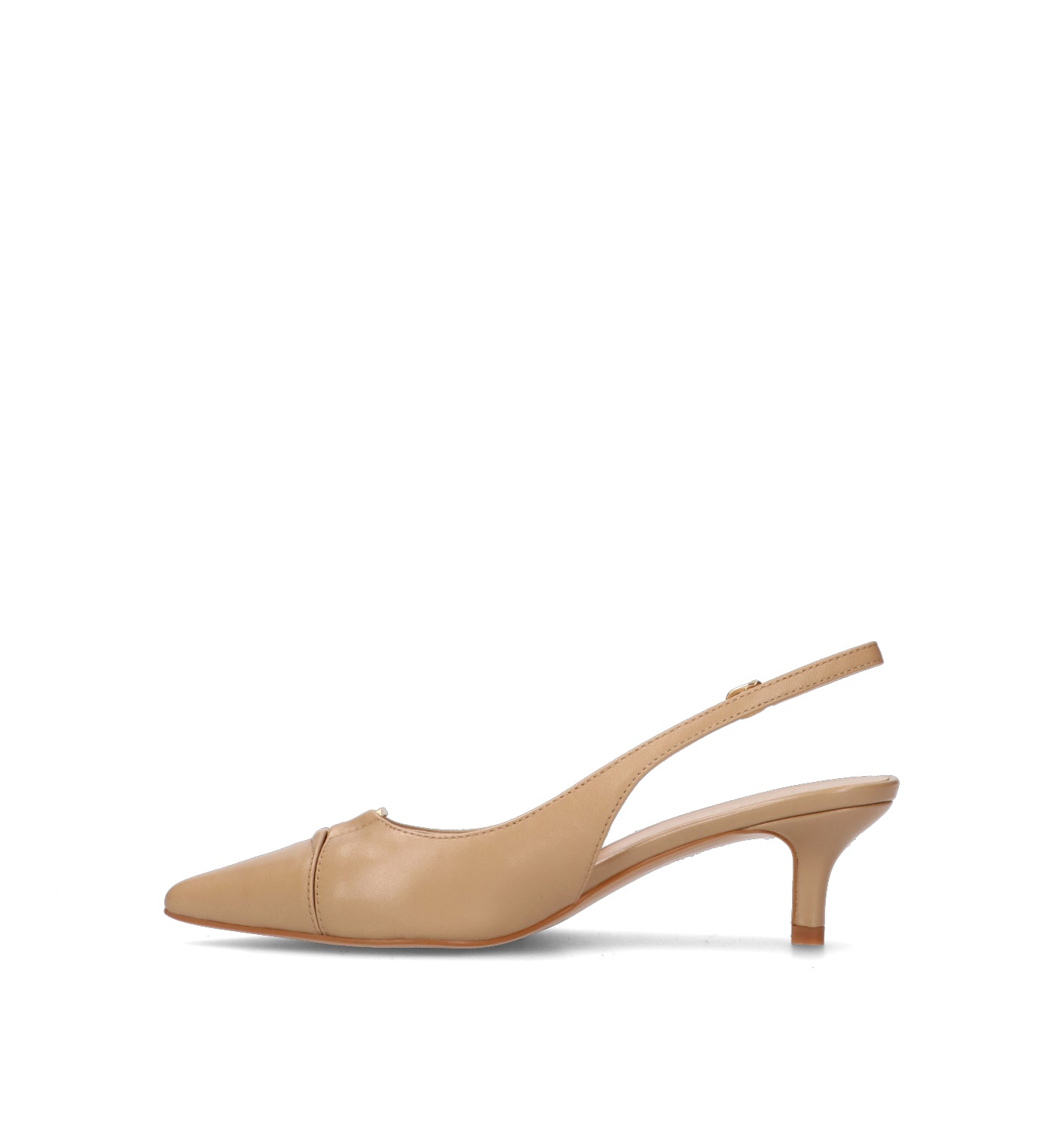 TWIN SET-SIMONA BARBIERI Slingback donna beige in pelle