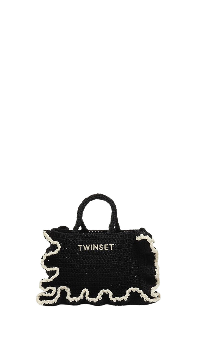 TWIN SET-SIMONA BARBIERI Borsa tracolla nera