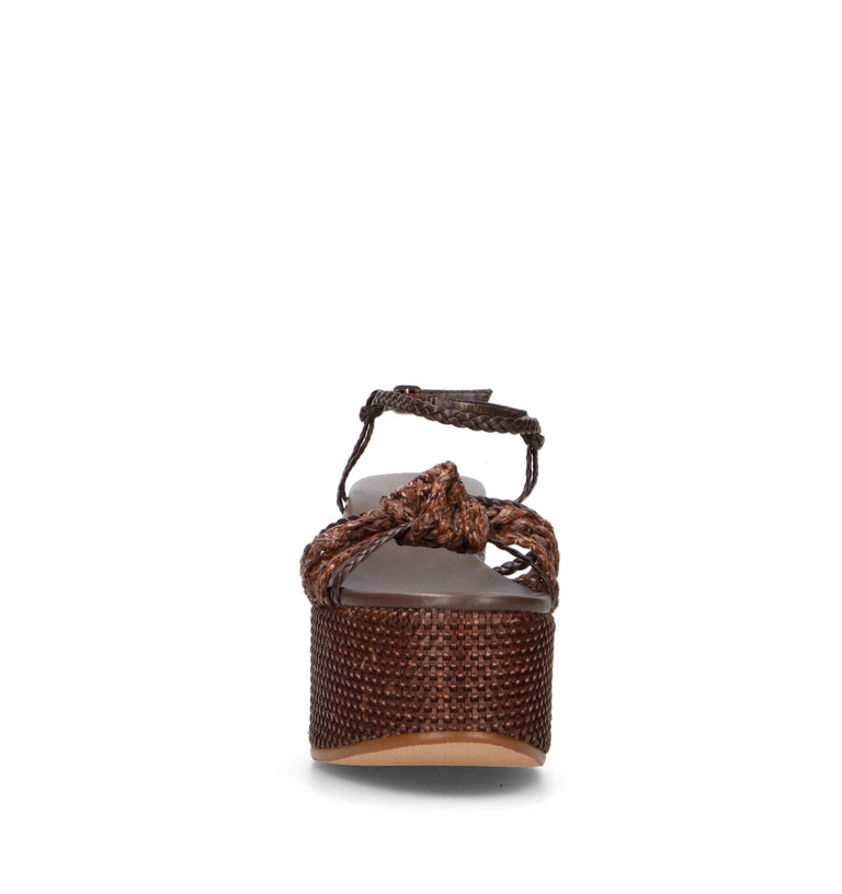 TWIN SET-SIMONA BARBIERI Sandalo donna marrone