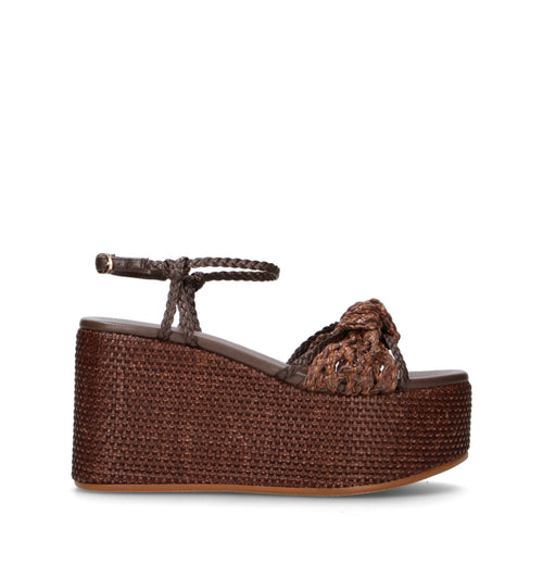 TWIN SET-SIMONA BARBIERI Sandalo donna marrone