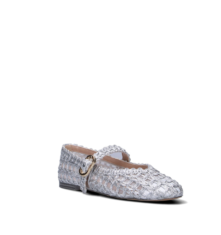 TWIN SET-SIMONA BARBIERI Ballerina donna argento
