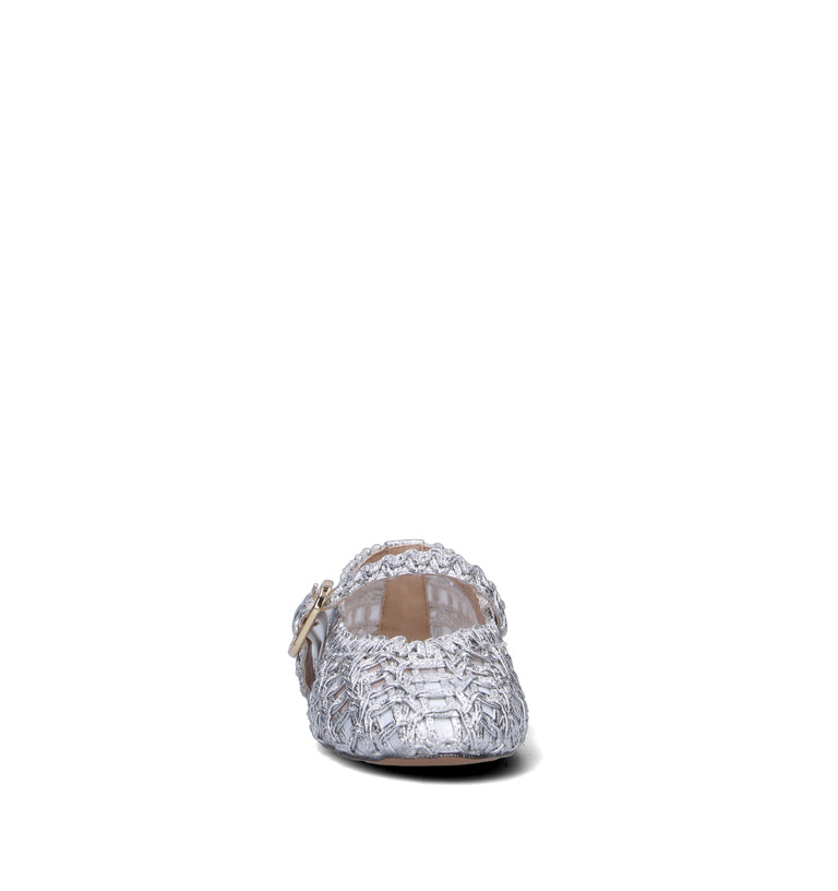TWIN SET-SIMONA BARBIERI Ballerina donna argento