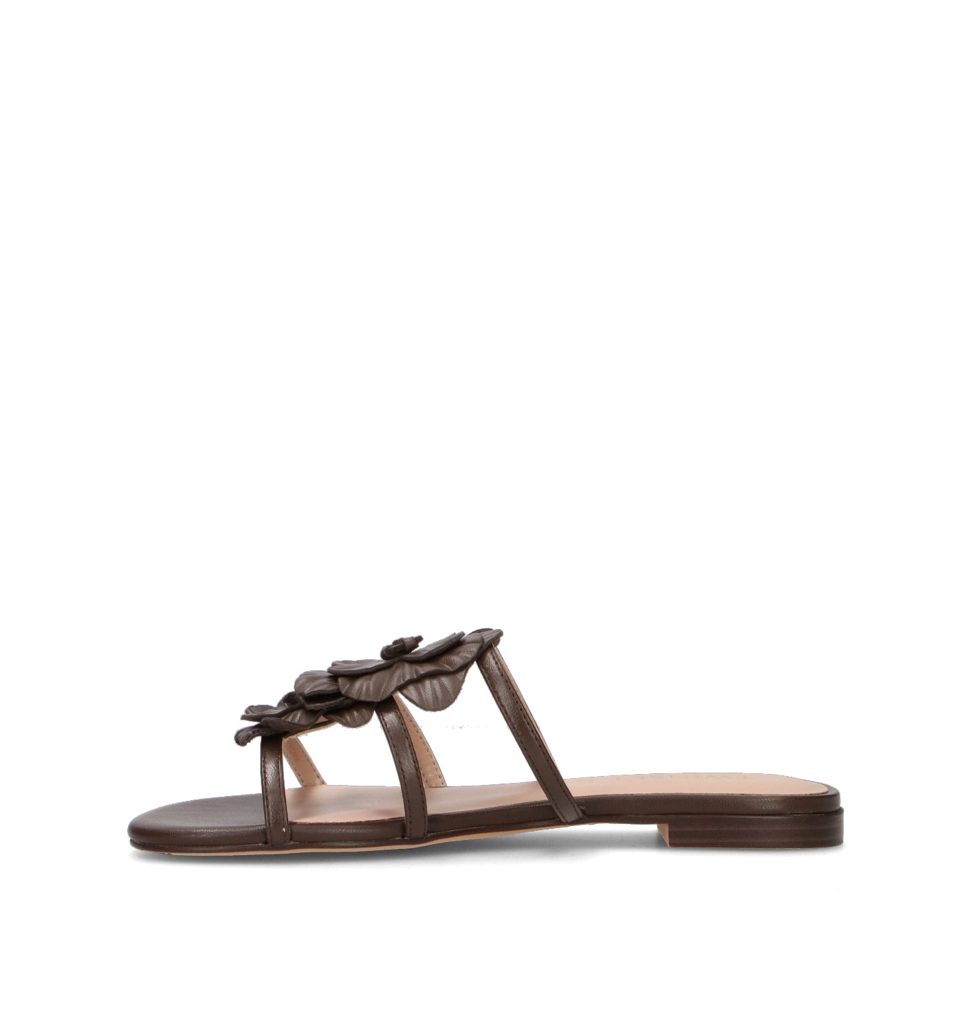 TWIN SET-SIMONA BARBIERI Ciabatta donna marrone in pelle