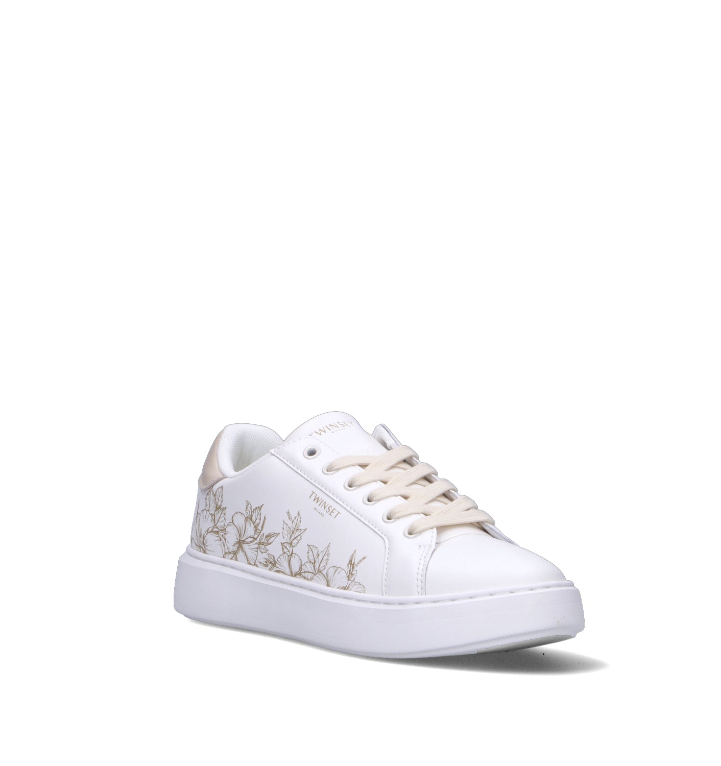 TWIN SET-SIMONA BARBIERI Sneaker donna bianca in pelle